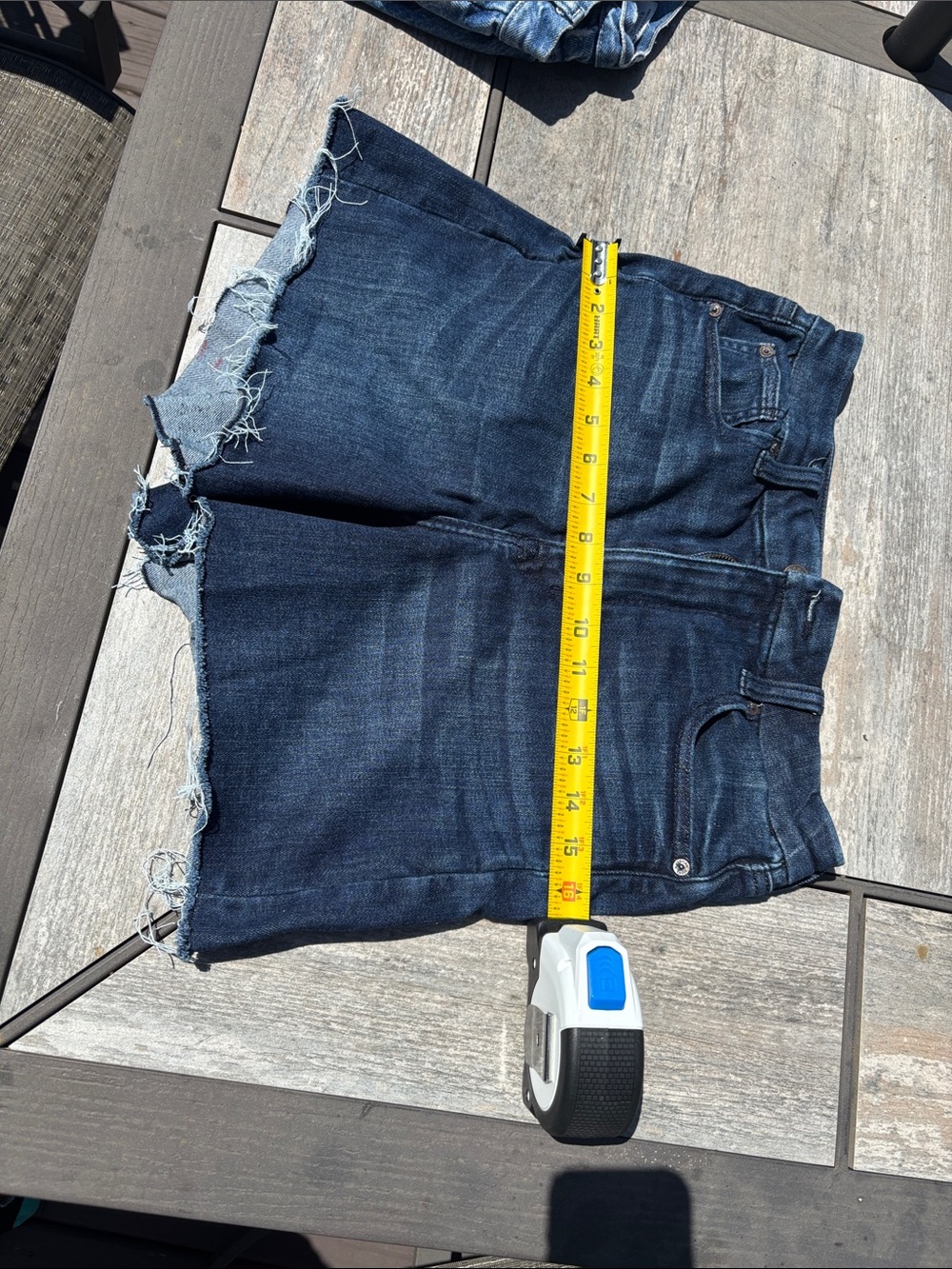 American Eagle Outfitters Dark Blue Denim Jean Shorts